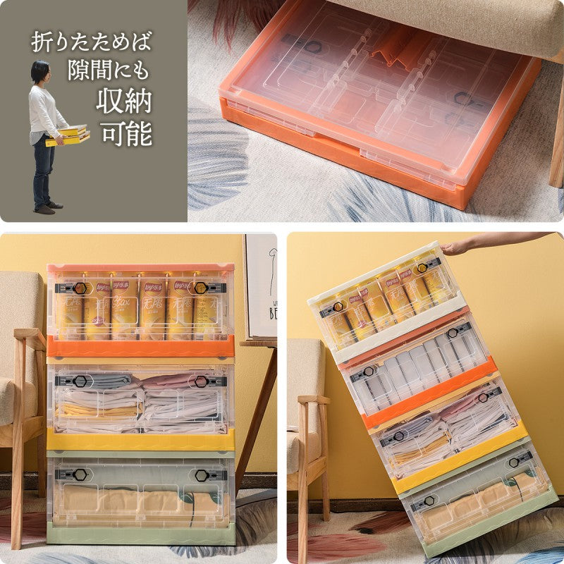 折りたたみ収納BOXキャスター付き29LW405×D290×H243mm折りたたみ収納BOXキャスター付き29L衣類ケースコンテナボックスストレージ折り畳みキャンプアウトドア衣装ケース
