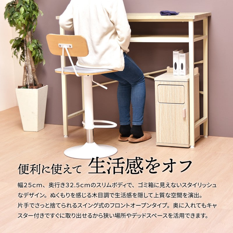 トラッシュボックスロータイプW250×D325×H545mmごみ箱キャスター付きおしゃれゴミ袋取り換え簡単ゴミ入れキャスター付きおしゃれプッシュ式蓋付きゴミ箱ごみ箱ごみばこふた付きゴミ箱フタ付きゴミ箱蓋付きゴミ箱