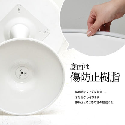 ハーフラウンドテーブル70cm【ホワイト】W700×D700×H730mmチューリップコーヒーテーブルカフェテーブルチューリップテーブルラウンドテーブルダイニングテーブル