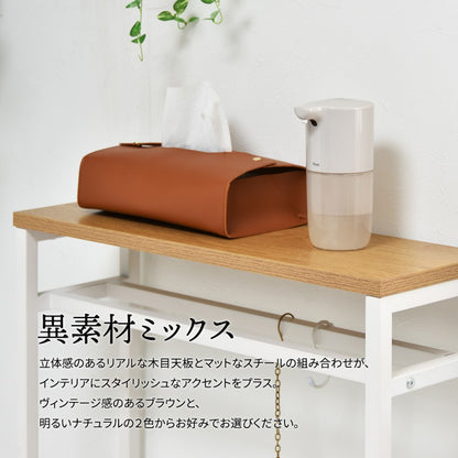 メラミンコンソールテーブルW60W600×D200×H800mmスリムテーブルハイテーブルカウンター飾り棚エントランステーブル玄関テーブル玄関収納玄関テーブル玄関デスクサッカーボール収納ボール収納インテリアテーブル
