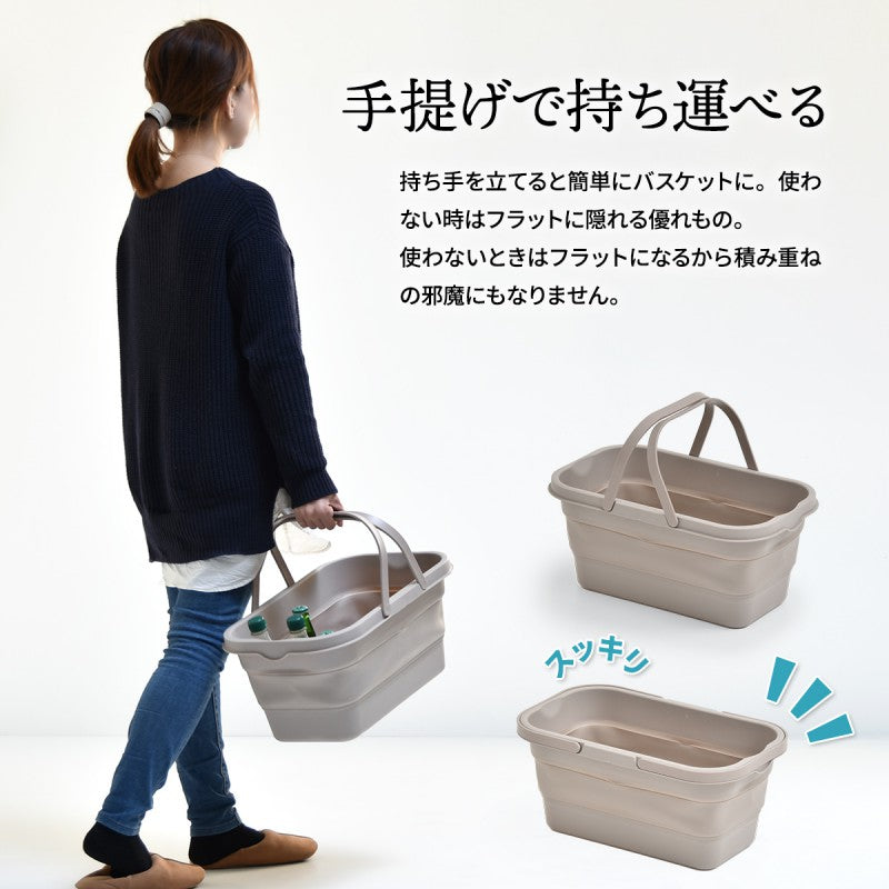 バスケット3WAYアウトドアエストラマーバケツエストラマー折りたたみバスケットテーブル付きテーブルトレーウォーターバッグ折り畳みコンパクト