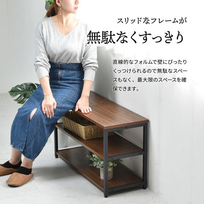 メラミンシューズラックW80W800×D300×H450mm下駄箱玄関収納玄関家具靴ラックラック靴箱収納おしゃれコンパクトシンプル省スペース靴入れブラウンホワイトオープンラックスリッパラックオープン収納靴収納棚