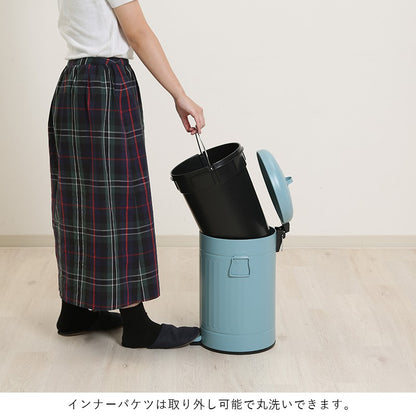 ゴミ箱ごみ箱ふた付きおしゃれ12lペダル丸型ダストボックスごみばこ12リットル洗面所小さい臭わない蓋付き省スペースリビングコンパクト12Lかわいいスチール中身見えない室内スリム一人暮らし部屋約幅30ミニ小型業務用袋見えない開閉
