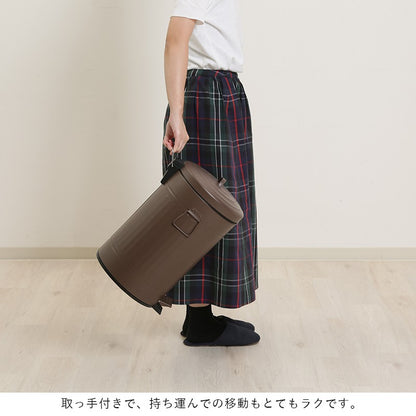 ゴミ箱ごみ箱ふた付きおしゃれ12lペダル丸型ダストボックスごみばこ12リットル洗面所小さい臭わない蓋付き省スペースリビングコンパクト12Lかわいいスチール中身見えない室内スリム一人暮らし部屋約幅30ミニ小型業務用袋見えない開閉