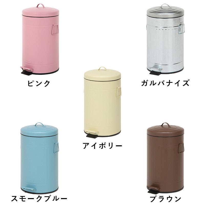 ゴミ箱ごみ箱ふた付きおしゃれ12lペダル丸型ダストボックスごみばこ12リットル洗面所小さい臭わない蓋付き省スペースリビングコンパクト12Lかわいいスチール中身見えない室内スリム一人暮らし部屋約幅30ミニ小型業務用袋見えない開閉