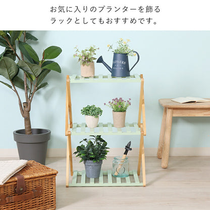 ウッドラック3段奥行30ディスプレイラックおしゃれ木製棚ラックキャンプアウトドアオープンシェルフプランター室内オープンラック折りたたみ天然木低めスリムシェルフ完成品折りたたみラック木製ラック収納棚フォールディング折り畳みウッド