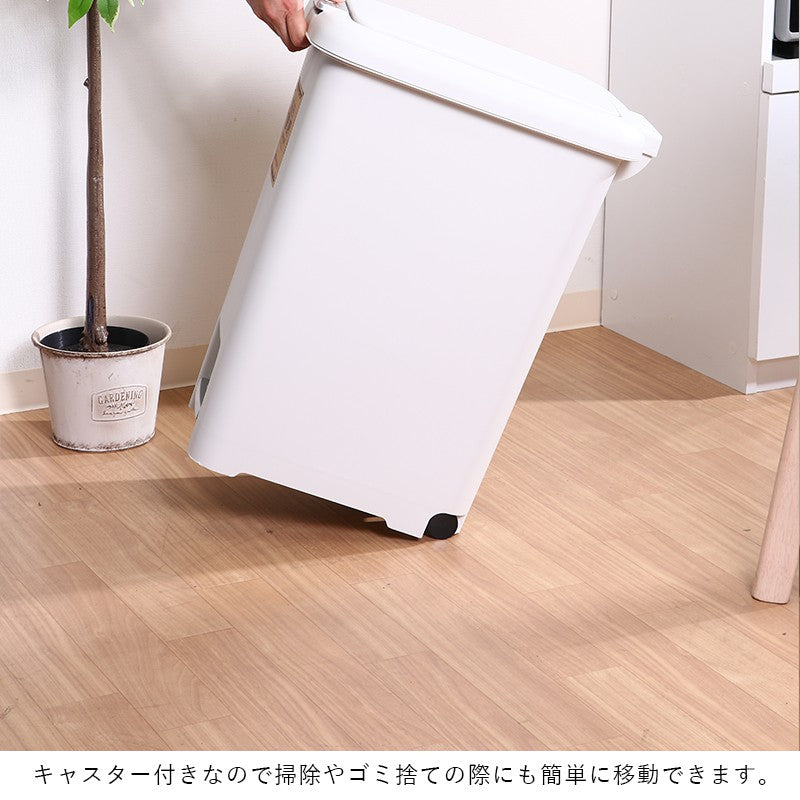 ゴミ箱ごみ箱45リットルふた付きペダル大容量おしゃれ45lキッチンダストボックスごみばこプッシュ式大型臭わない蓋付きスリム省スペース45L袋中身見えないペット犬猫いたずら防止室内一人暮らし長方形リビング洗面所かわいい開閉