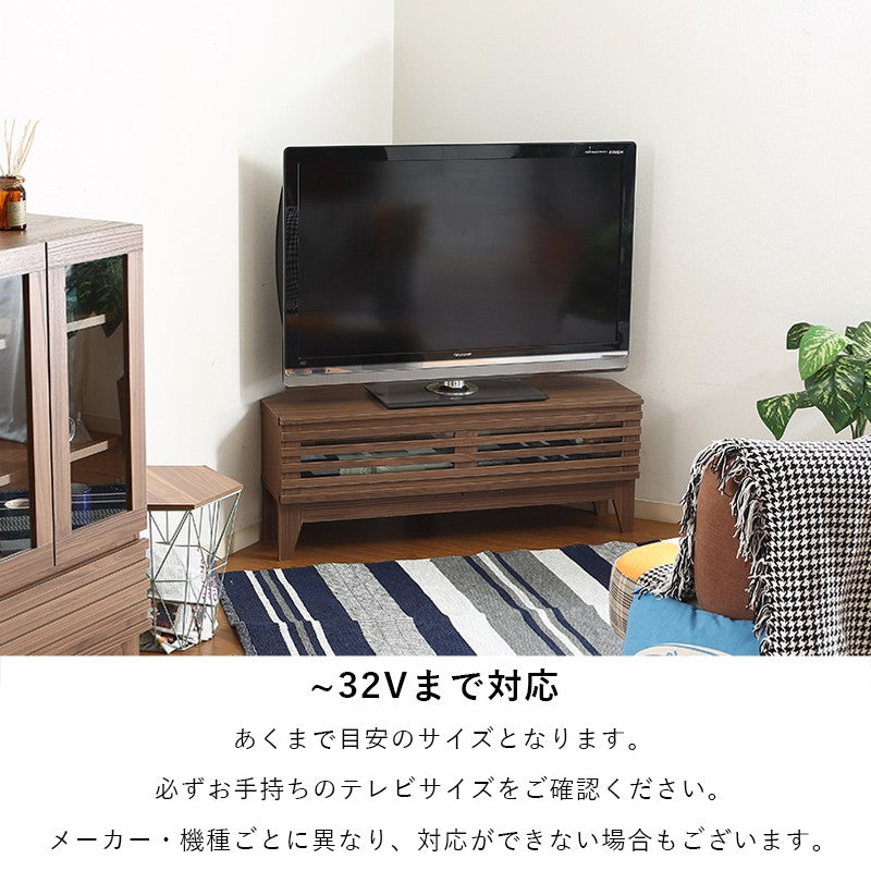 テレビ台ローボードコーナー収納キャスターガラス32インチ100cm幅テレビボードTV台TVボードテレビラックゲーム機収納テレビ台棚三角おしゃれ一人暮らしラック扉移動小さいキャスター付きコーナーテレビ台小さいサイズゲーム収納24型小型