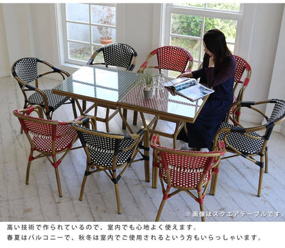 ガーデンテーブルラタン丸アルミ屋外雨ざらし防水テーブルガーデン丸テーブルラウンドテーブル単品丸型幅70カフェ庭用ガラスおしゃれテラス庭ベランダリビングカフェスリムコーヒーテーブル