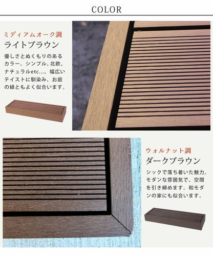 人工木ウッドデッキecomoku（エコモク）ステップ