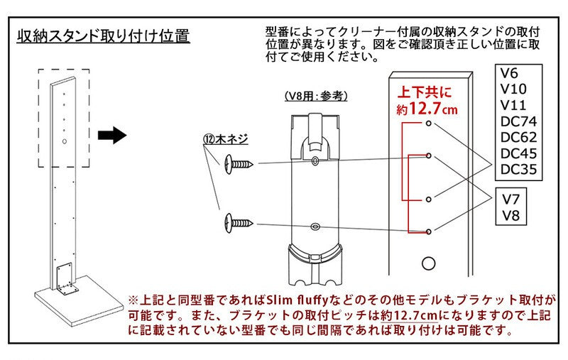 コードレスクリーナー用スタンドラック