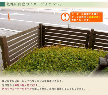 ボーダーフェンススプレッド土中８連結セット【送料無料フェンス木製フェンスピケフェンス天然木製ガーデンフェンスガーデニング枠柵仕切り目隠し境目クラシカルアンティークトレリスベランダつる薔薇バラ朝顔園芸ラティス】