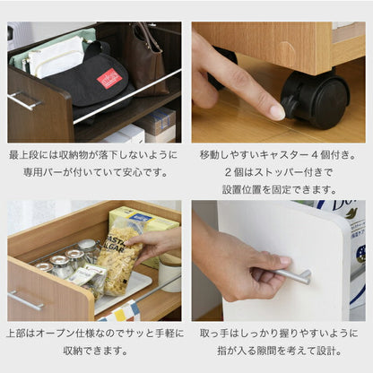 クローゼット収納ラック2個セット幅38奥行58キャスター付きワゴン整理隙間家具押入れ収納リビング大容量棚スライド収納庫日用品収納ケース
