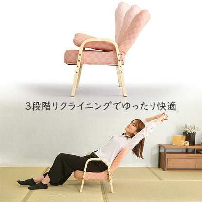 高座椅子棗座椅子全4色クッション腰痛対策腰痛ブラウングリーンブルーピンク膝の痛み和室イス椅子チェア和座椅子軽量イスリクライニングチェア折りたたみコンパクトシンプル腰掛