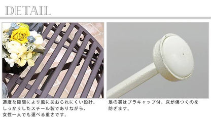 ブランティークホワイトアイアンチェア2脚セット【送料無料ガーデンテーブルテラス庭ウッドデッキ椅子アンティーククラシカルイングリッシュガーデンファニチャーシンプル北欧インテリア家具おしゃれカフェ】