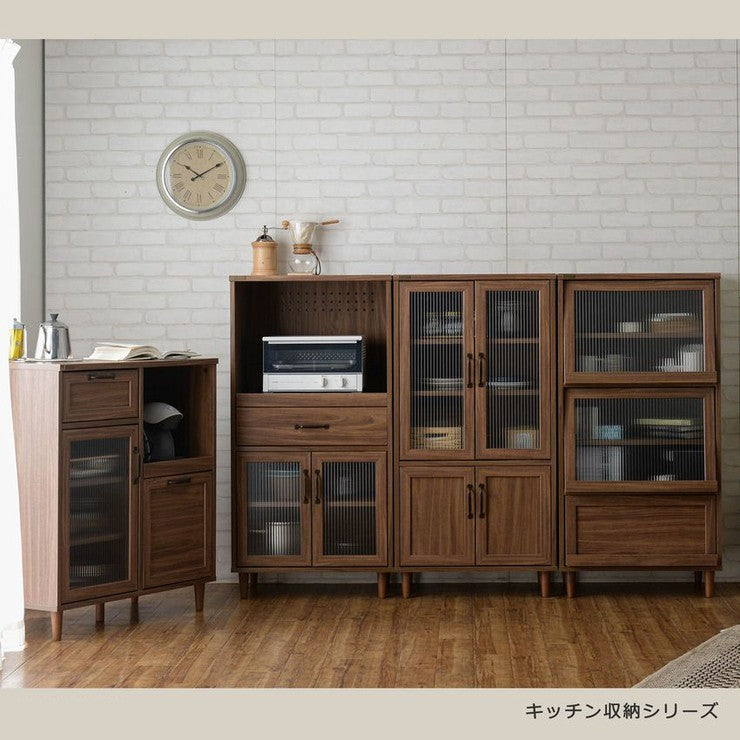 食器棚ロータイプスリム収納おしゃれ安い北欧幅80キッチン収納安いキッチン収納引き出しキッチンカウンター天板食器収納ラック