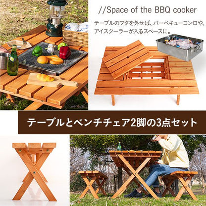 BBQテーブル3点セット