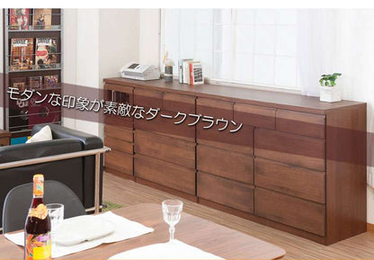 ローチェストタンス完成品日本製幅1204段チェスト木製大容量洋服タンスおしゃれアルダー材ブラウン幅120cm幅収納ワイド和風