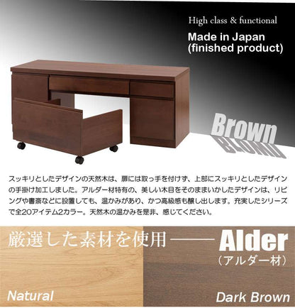 デスク机完成品日本製パソコンpcローデスクパソコンデスク収納ロータイプ引き出し幅120学習机おしゃれ子供木製ラックキャスター