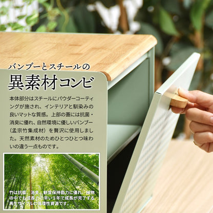 中棚付きブレッドケースW400×D330×H260mm中板サイズ：W390×D300×H106mm中棚付き大型ブレッドケーススチール棚付きストッカーレンジ置きレンジラックパンケースキッチン収納トースター台トースター置き上開き前開き両開き