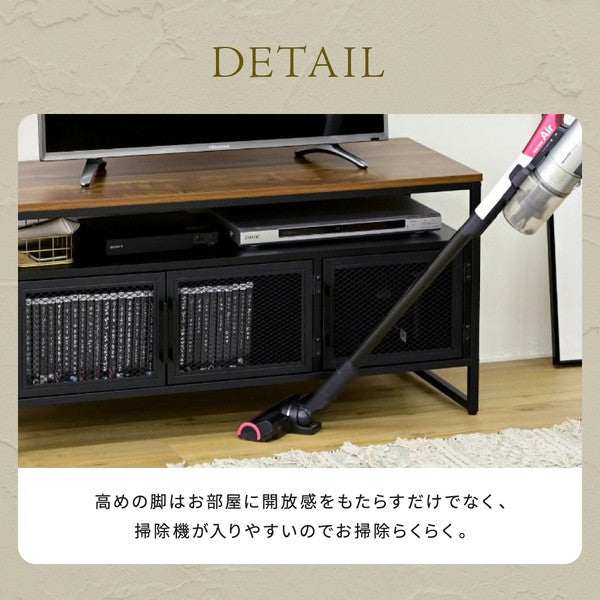 テレビボードハイタイプテレビ台収納多いローボード100cmテレビラックリビングボード脚付きアイアン鉄鉄脚鉄製シンプル一人暮らし男前
