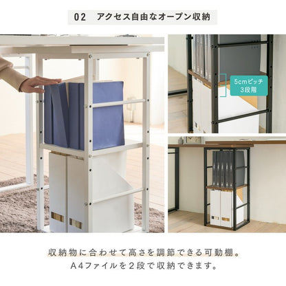 l字型デスクコーナーデスク小さめツインデスク大人ワイドデスク165幅パソコンデスクl字型ワークデスク回転デスク木製l字デスク棚付白ブラウン