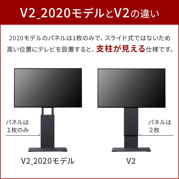 WALLインテリアテレビスタンドV2ロータイプ2020モデル+棚板レギュラーサイズ2点セット
